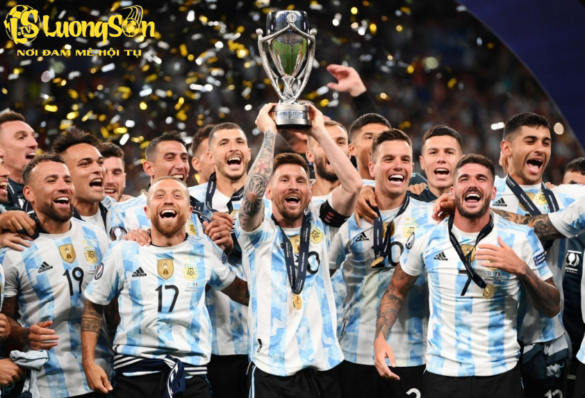 ĐT Argentina giành chức vô địch Finalissima 2022. Ảnh: Getty